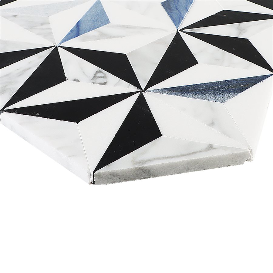 Geotech Winter Sky - Nero, Thassos, Blue Celeste, Blue