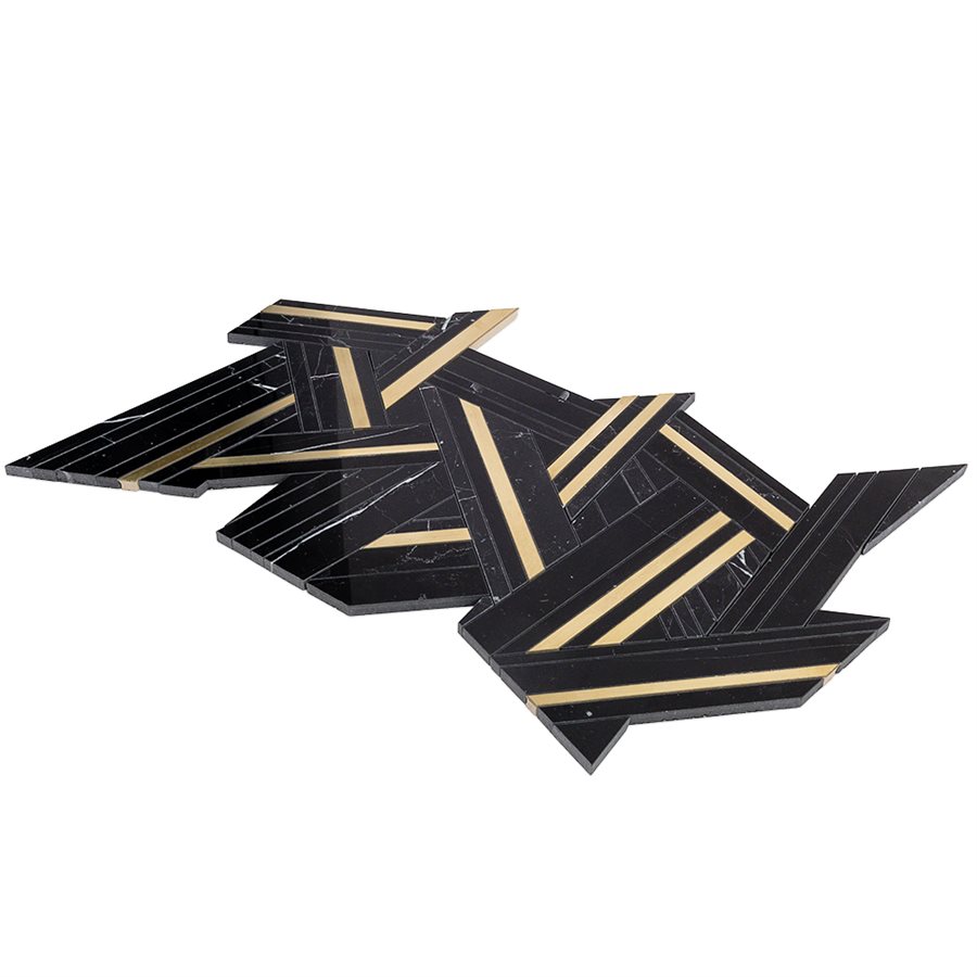 ピース シェーンボーデン 2枚 Close Out - MJ Shards - Black Jade & Brass