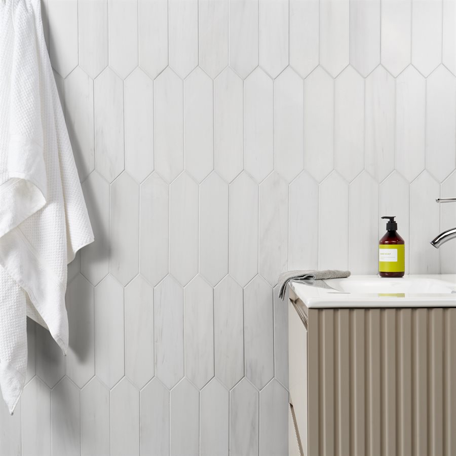 Bianco Dolomite Picket 3x12 Polished