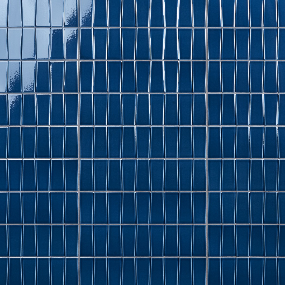 Retouch Steps Nautical Blue 4.5x18 3D Crackled Glossy Ceramic Tile