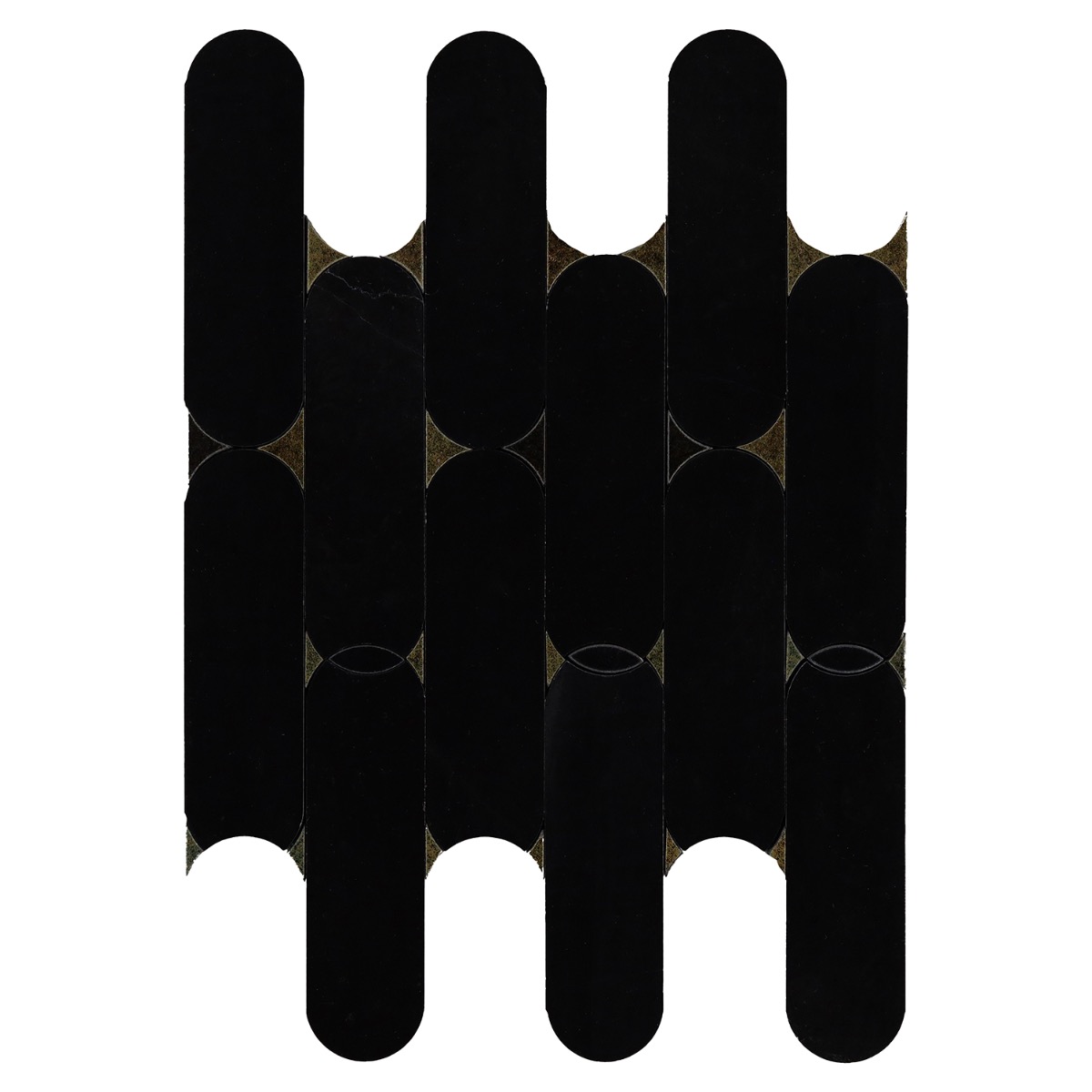 Alanis Nero Golden Polished Lava