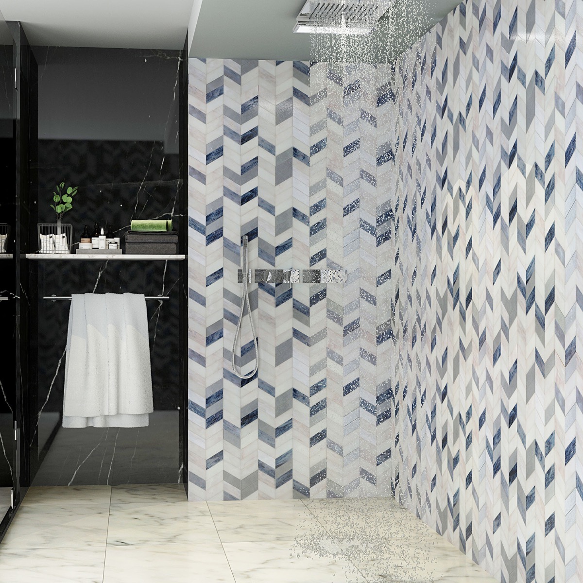 Elizabeth Sutton Envy Aspen Silver Polished Glass