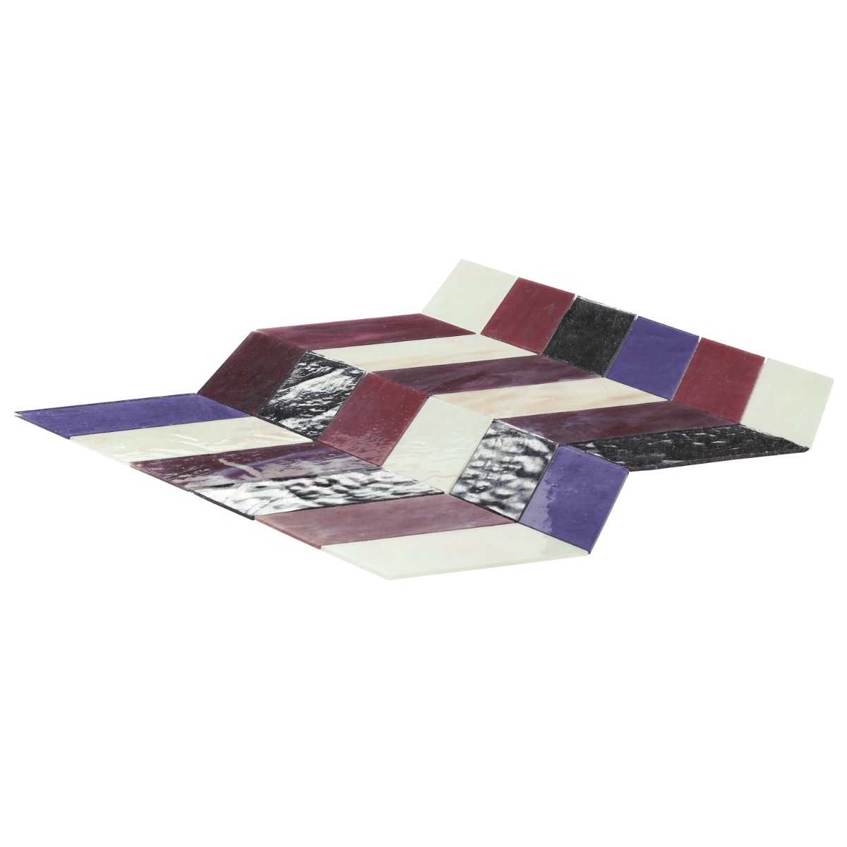 Elizabeth Sutton Envy Fiji Purple Polished Glass