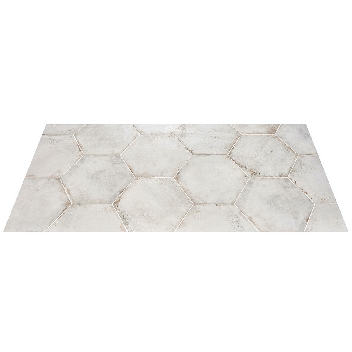 Angela Harris San Francisco White 20" Hexagon Matte Porcelain