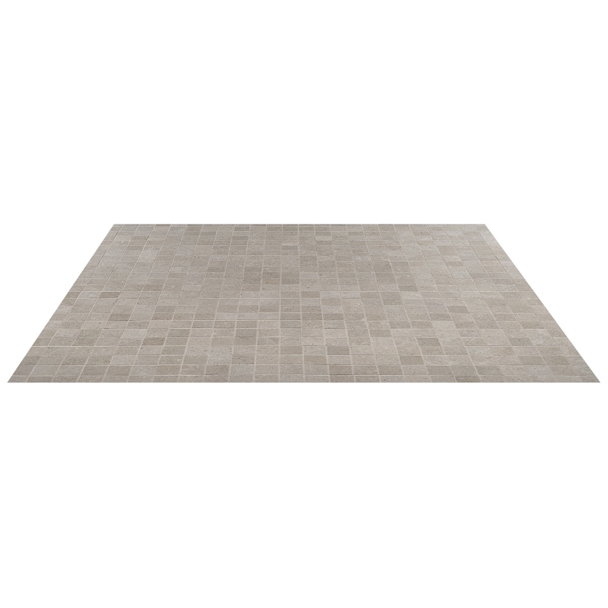 Ages Fumo Light Gray 2x2 Limestone Look Matte Porcelain Mosaic Tile