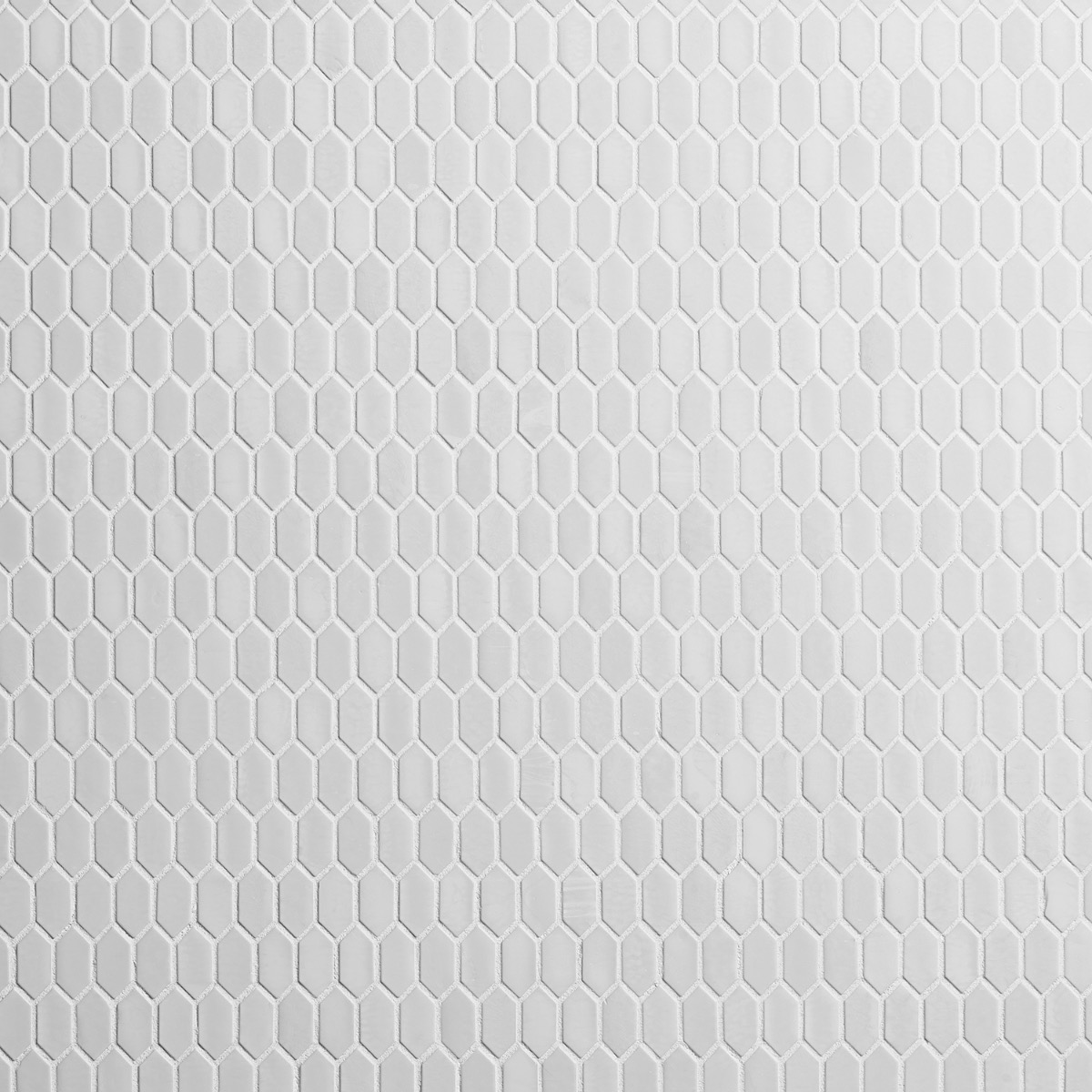 Moonlit Rain White 1/4" x 1" Polished Glass Mosaic Tile