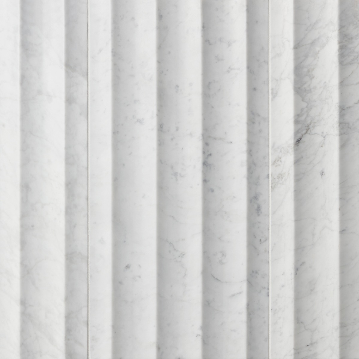Carver Fluted Carrara 12x24 Dimensional Honed Honed Marble