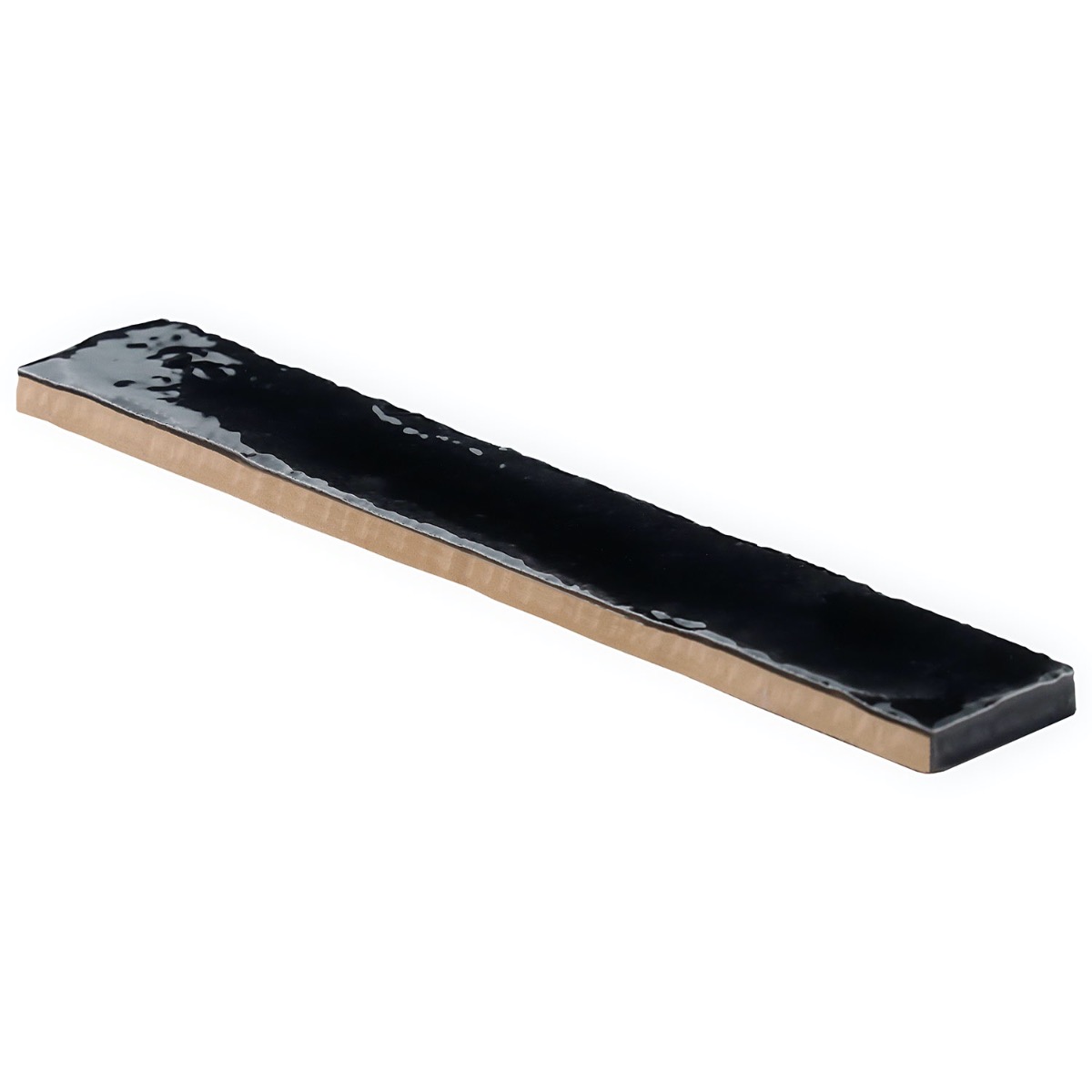 Artist Coal Black 1.5x9 Glossy Ceramic Tile