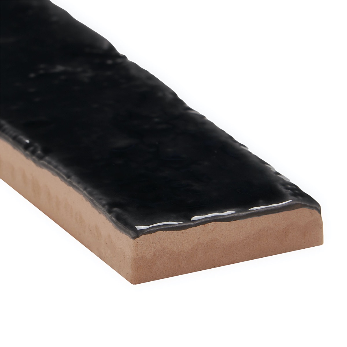 Artist Coal Black 1.5x9 Glossy Ceramic Tile