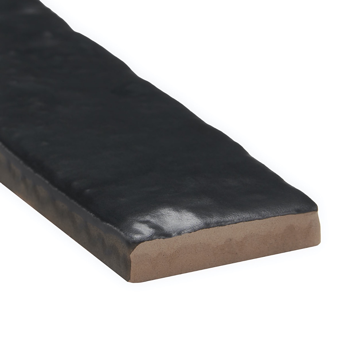 Artist Coal Black 1.5x9 Matte Ceramic Tile