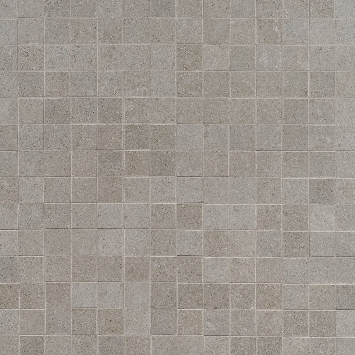 Ages Fumo Light Gray 2x2 Limestone Look Matte Porcelain Mosaic Tile