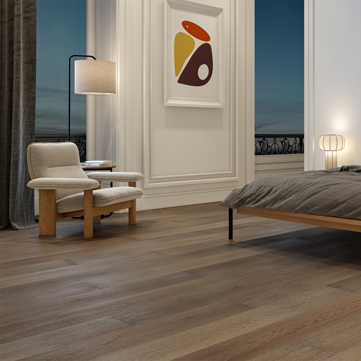 Broadway Coffee 9x72 -  6.0mm/28mil Wear Layer - Rigid Core Click Matte Luxury Vinyl