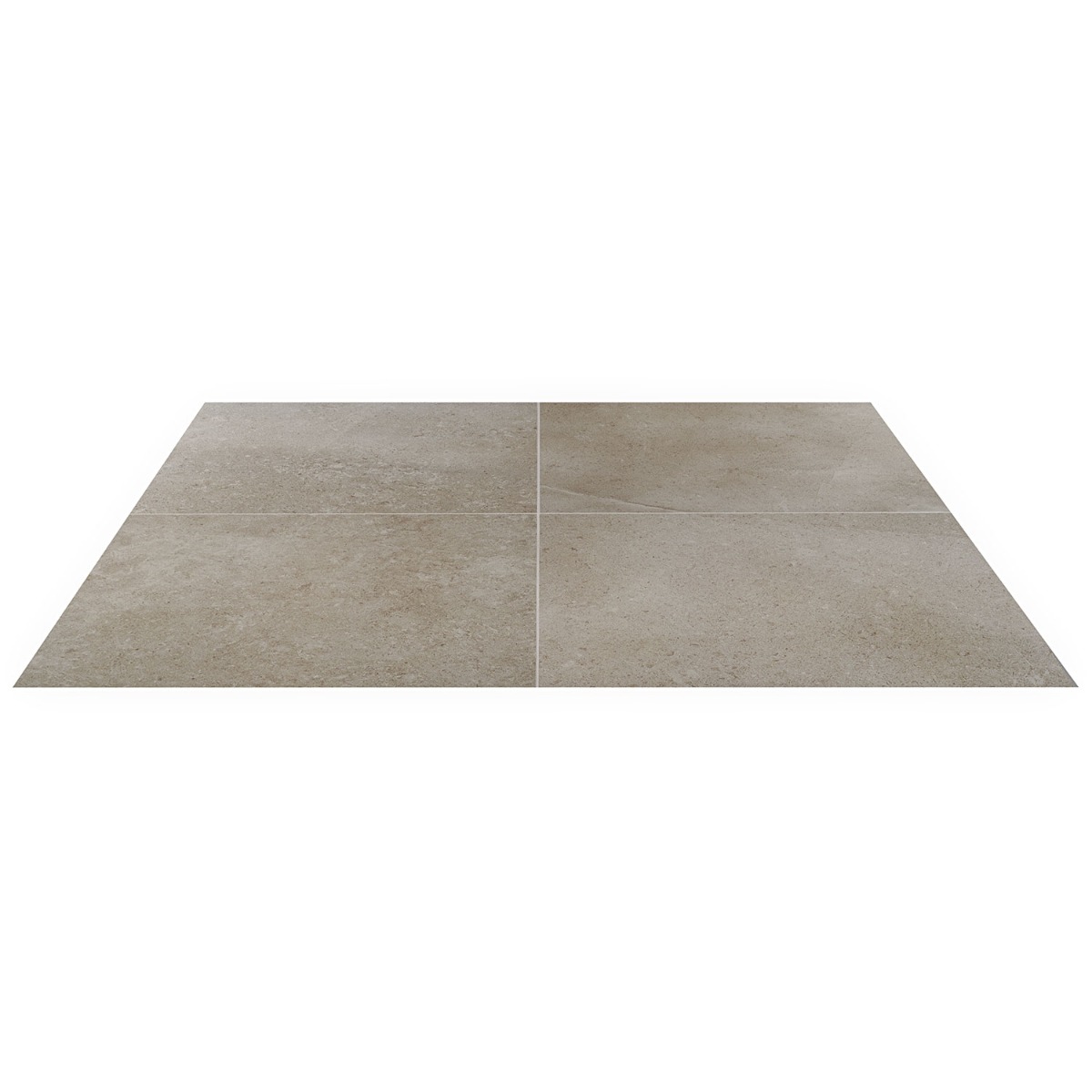 Ages Tortora Beige 24x24 Limestone Look Matte Porcelain Tile