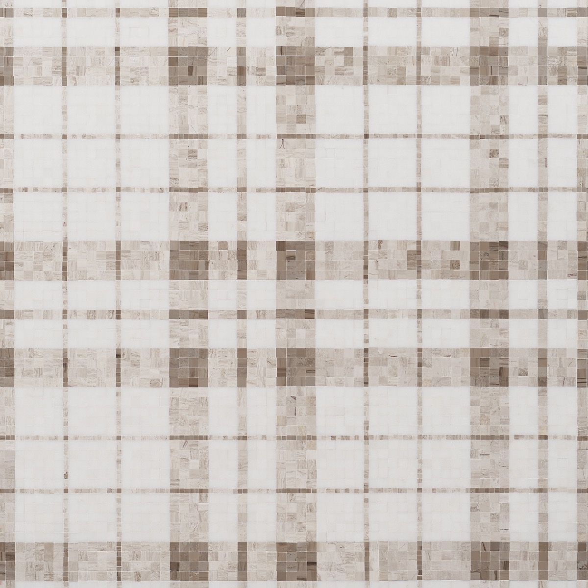 Madras Plaid Wooden Beige - Thassos, Athens Gray, & Wooden Beige 