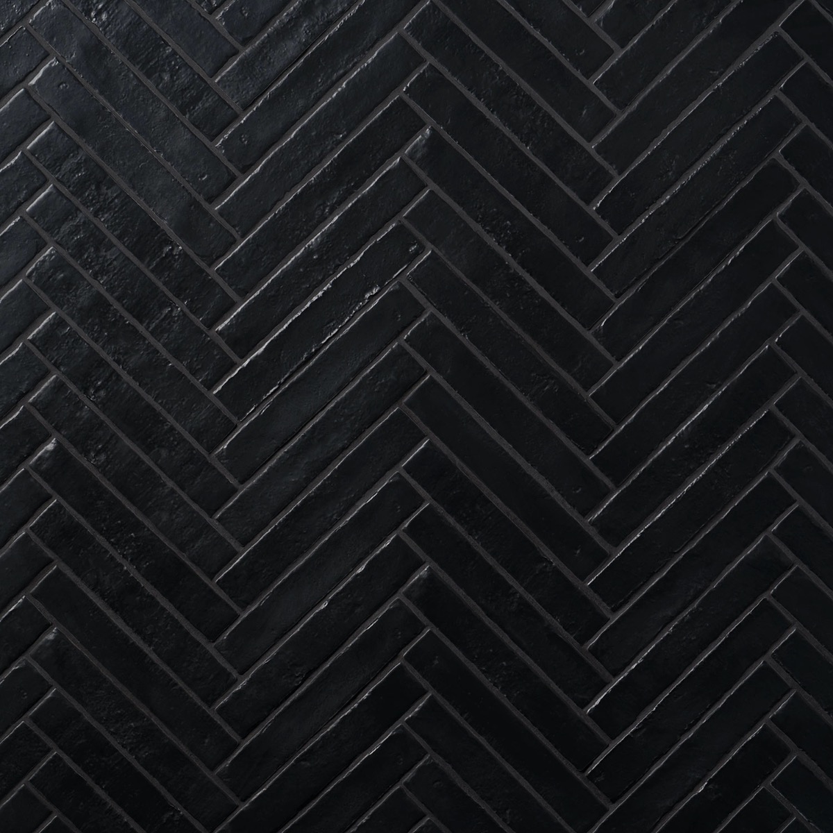 Artist Coal Black 1.5x9 Matte Ceramic Tile