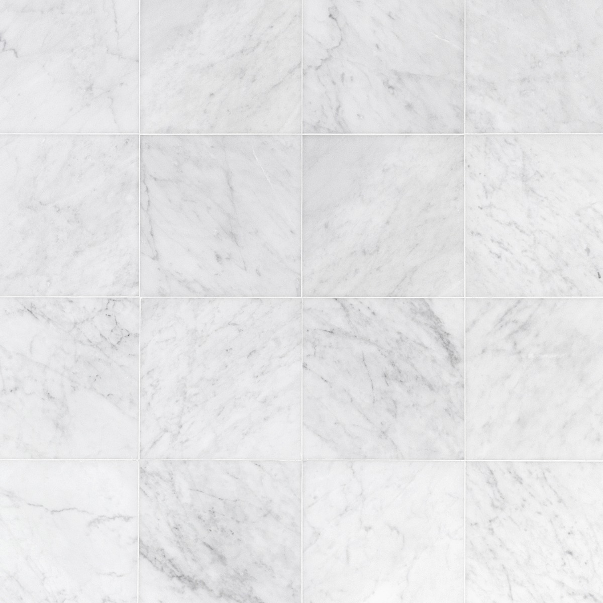 White Carrara "C" 12x12 Polished 