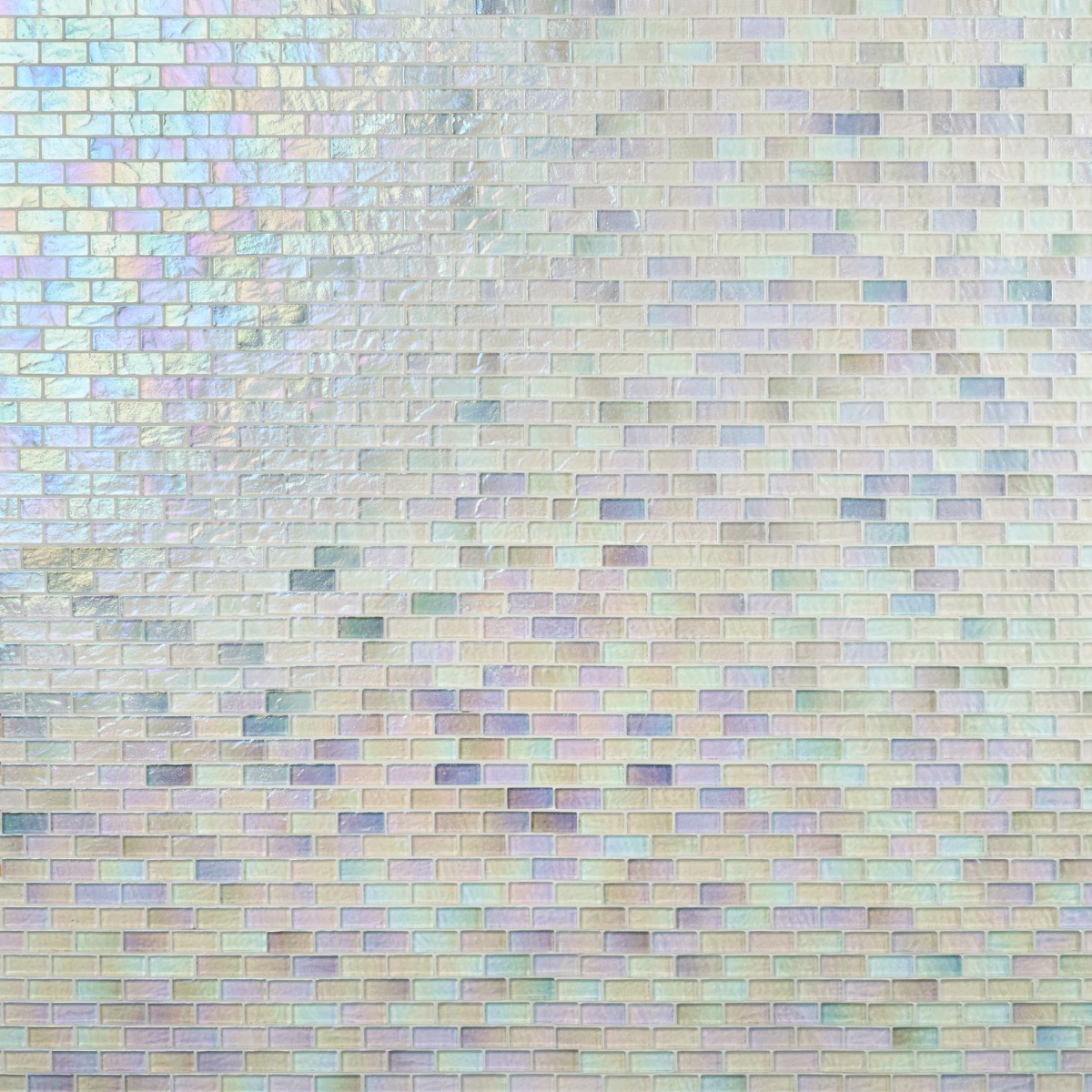 Riverton Glacier White 1x2 Polished Glass Mosaic Tile