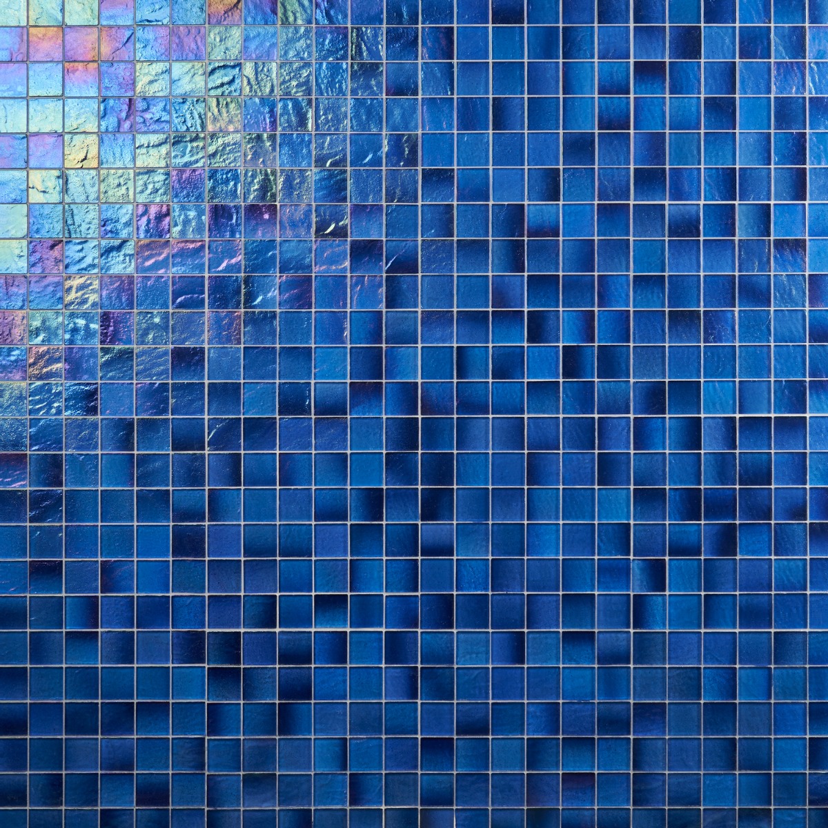 Riverton Lagoon Blue 2x2 Polished Glass Mosaic Tile
