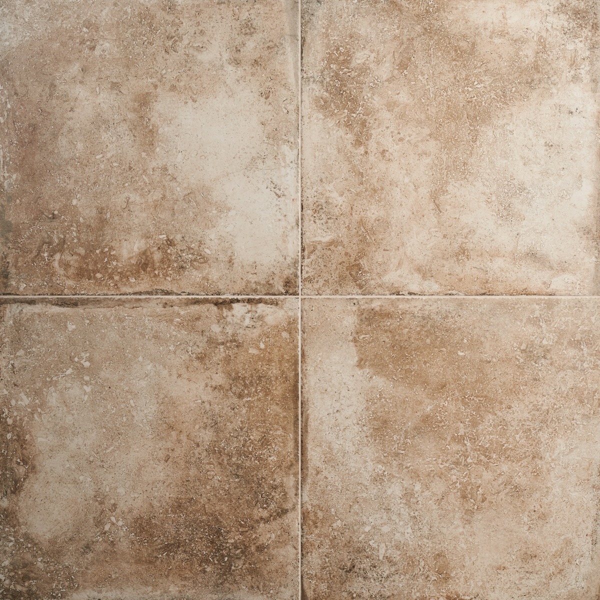 Caruso Delfi Dark Beige 24x24 Travertine Look Matte Porcelain Tile