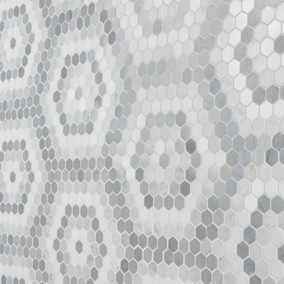 Helios Honeycomb Gray & White Polished Marble
