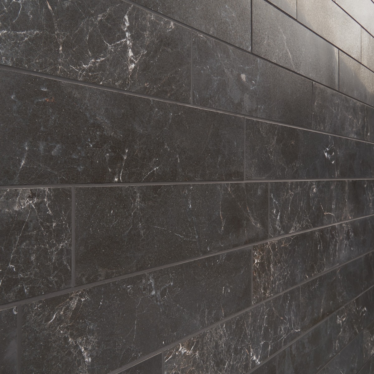 Volterra Nero 4x16 Semi-Polished Semi-Polished Porcelain