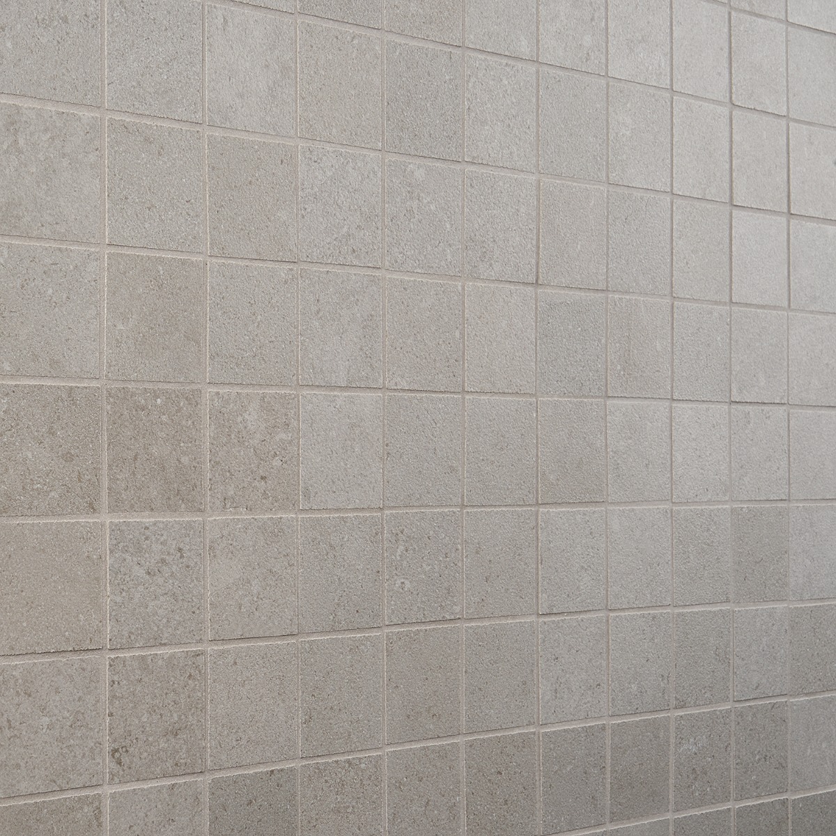 Ages Fumo Light Gray 2x2 Limestone Look Matte Porcelain Mosaic Tile