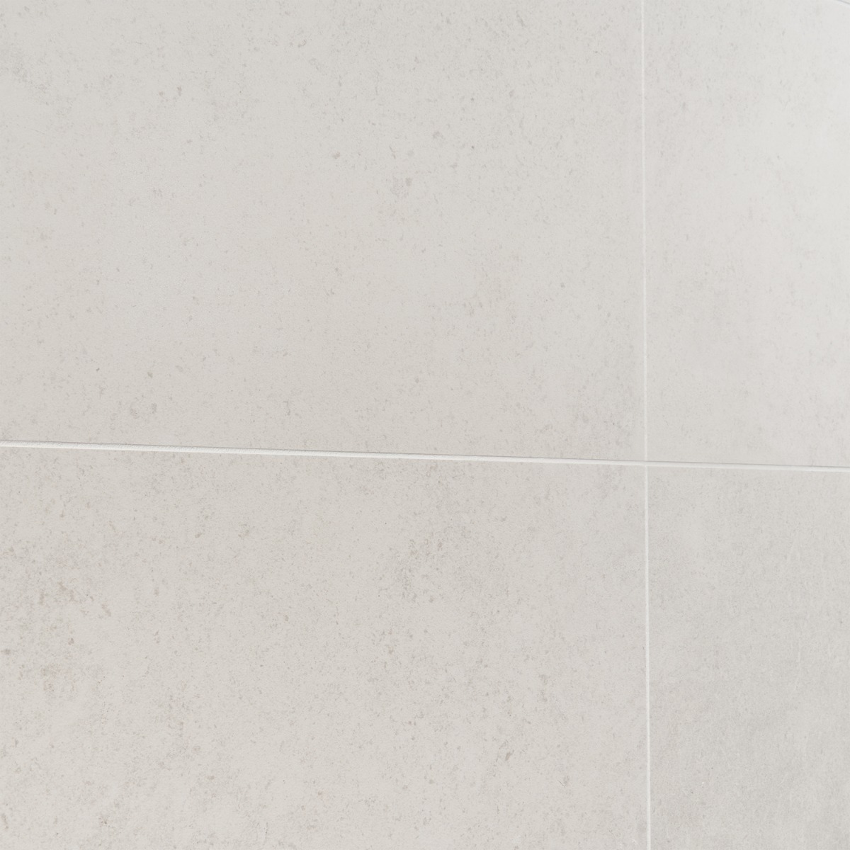 Ages Perla White 12x24 Limestone Look Matte Porcelain Tile