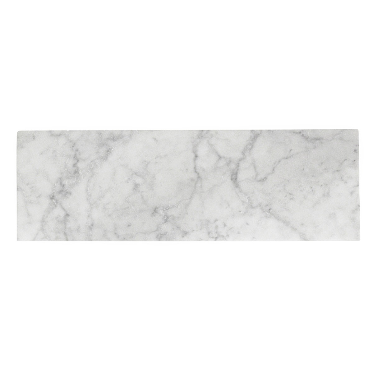 Epoch White Carrara 6x18 Honed Honed Marble