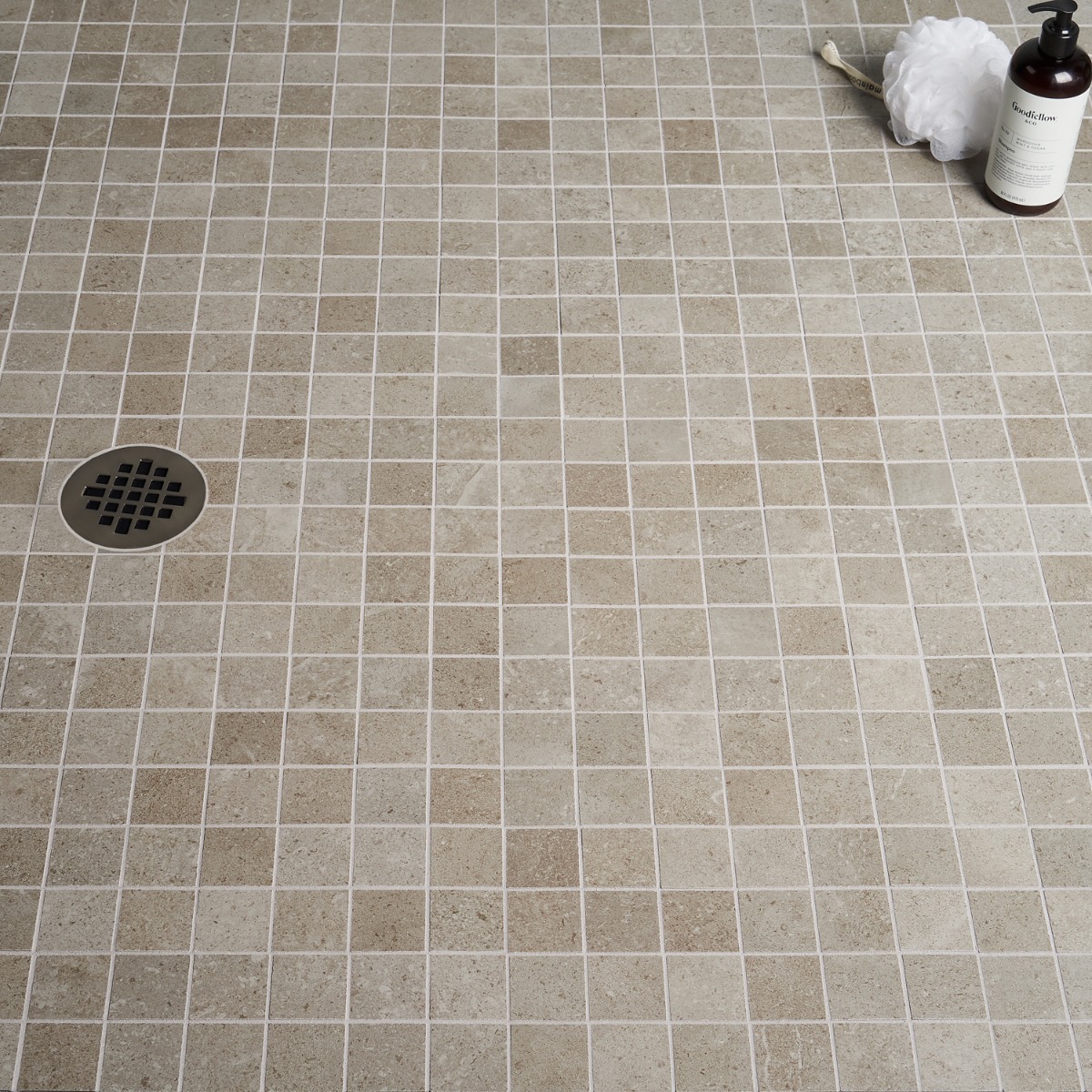 Ages Tortora Beige 2x2 Limestone Look Matte Porcelain Mosaic Tile