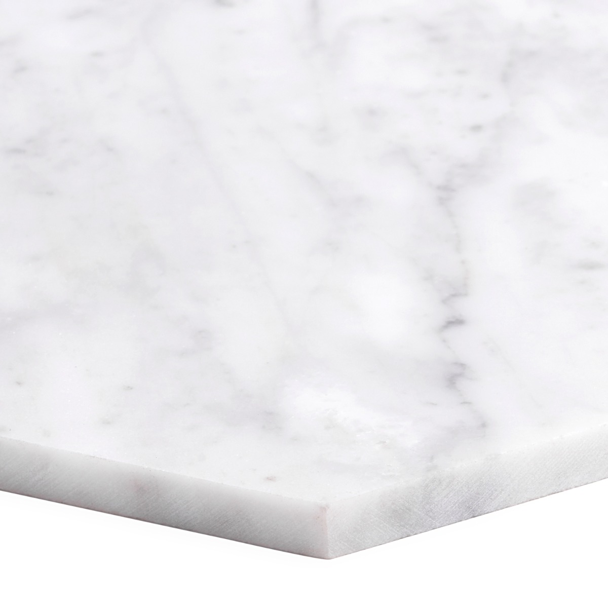 Epoch White Carrara 10" Hexagon Honed Honed Marble