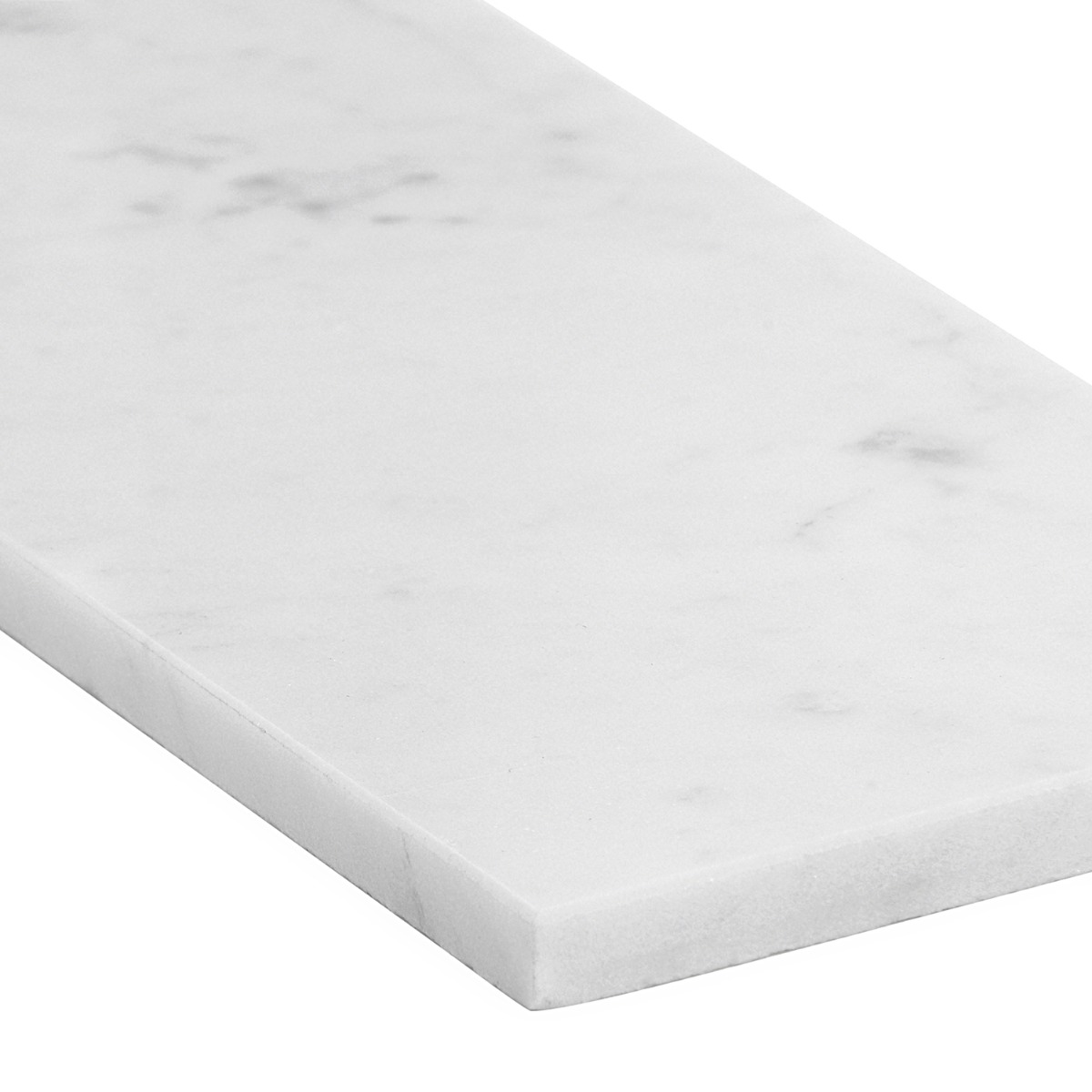 White Carrara 4x12 Polished  Marble