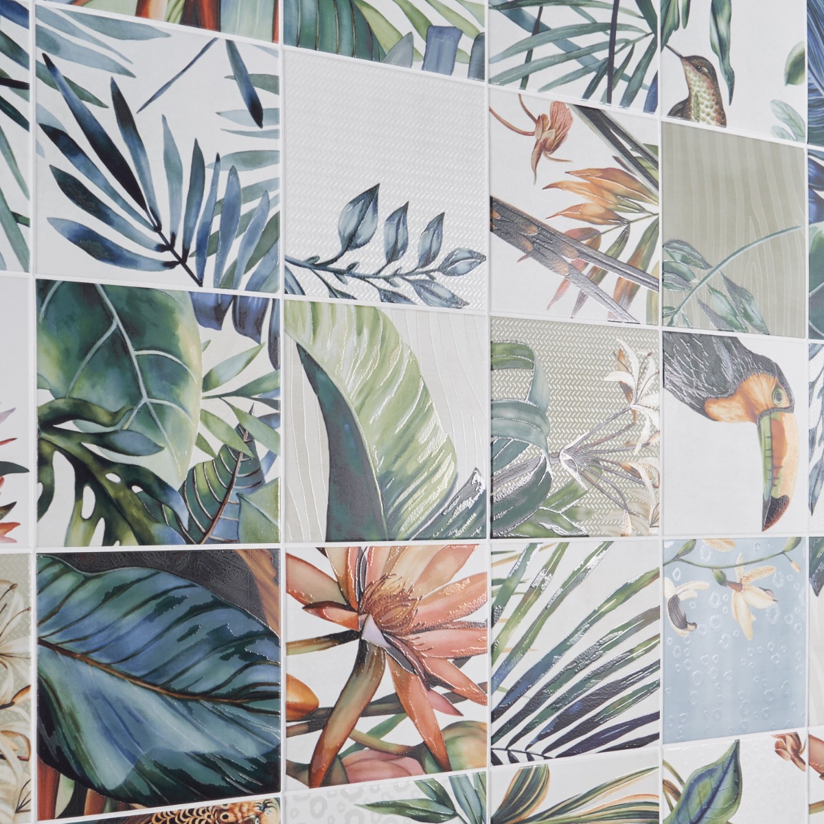Angela Harris Florista Tikida Decor Mural 8x8 Matte Ceramic
