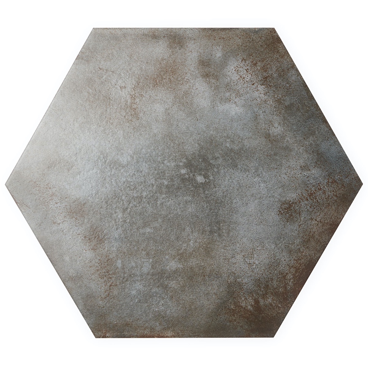 Angela Harris San Francisco Graphite 20" Hexagon Matte Porcelain