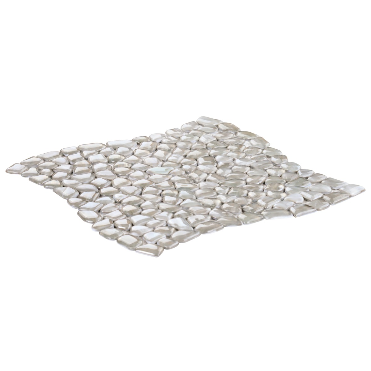 Artemis Pebble Silver Haze Polished Glass