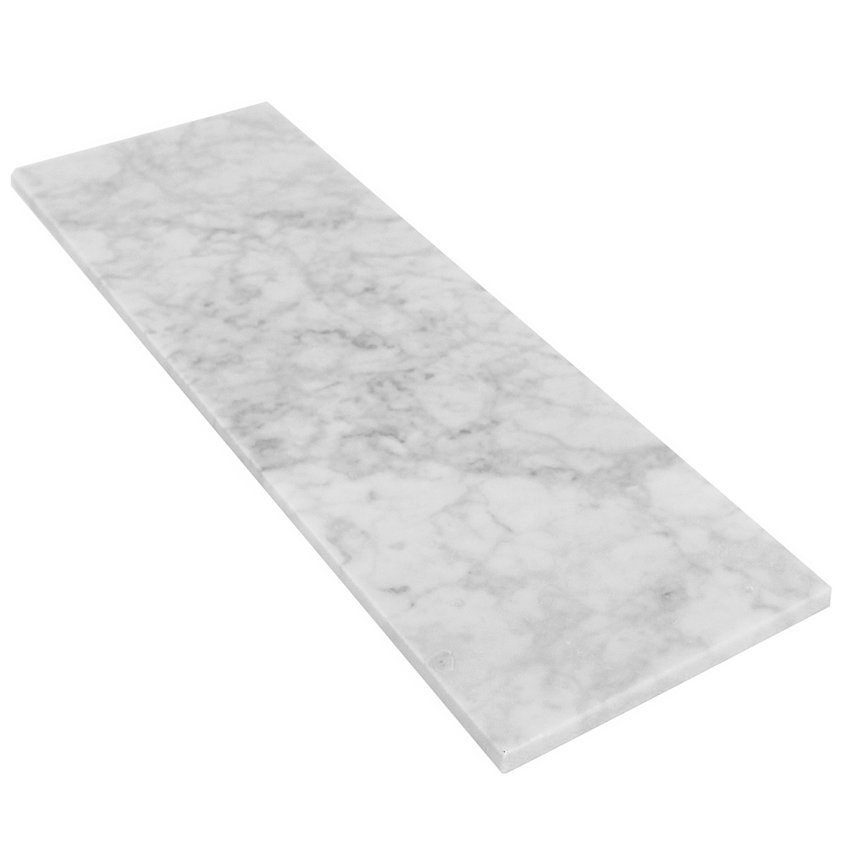 Epoch White Carrara 6x18 Honed Honed Marble
