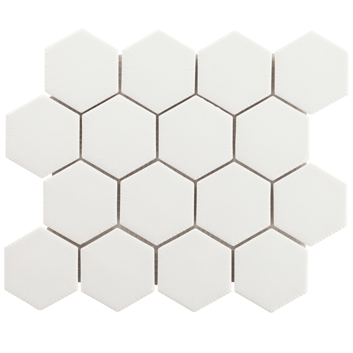 Baroque Glass Blanco White 3" Burst Polished Glass