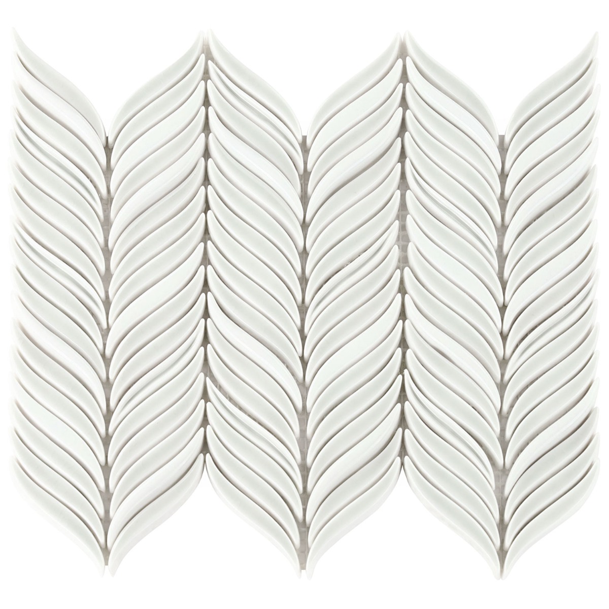 Baroque Glass Petals Grigio Crackled Glass