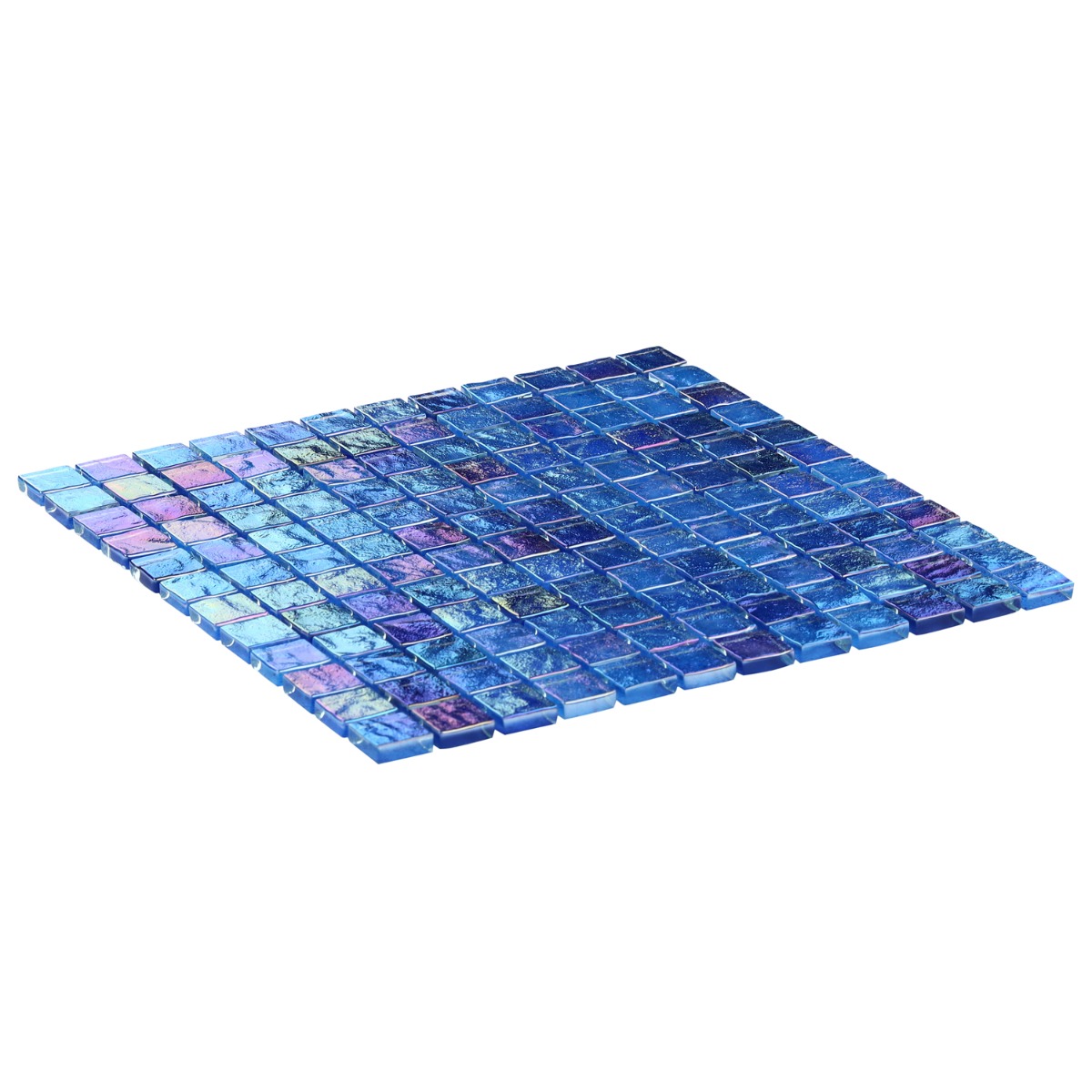 Riverton Lagoon Blue 1x1 Polished Glass Mosaic Tile