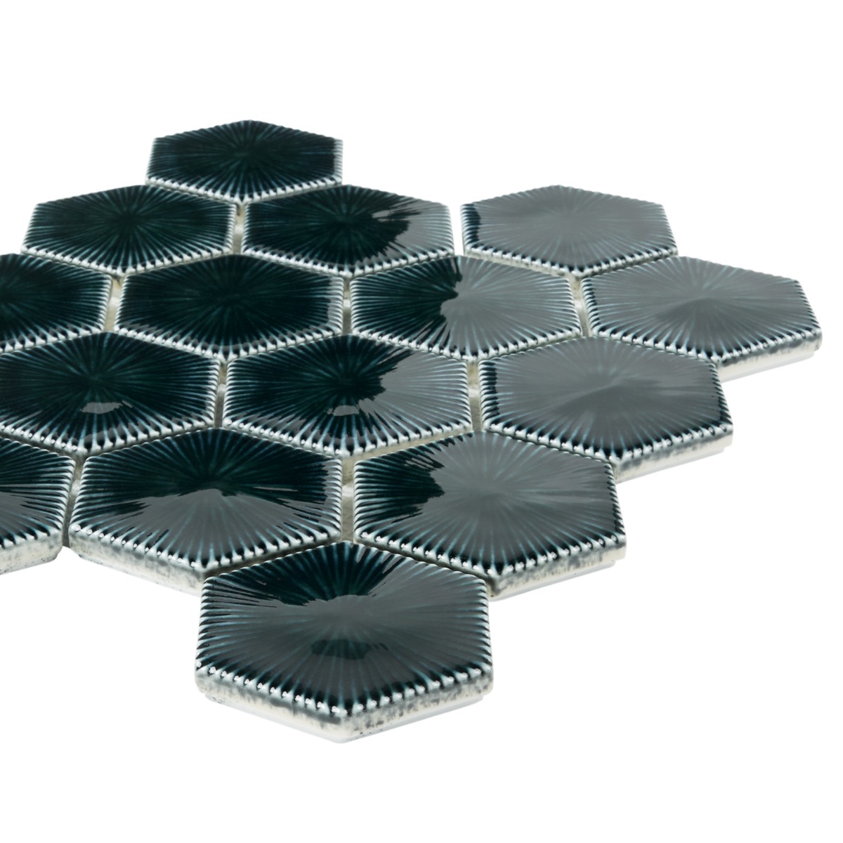 Baroque Glass Midnight Blue 3" Burst Polished Glass