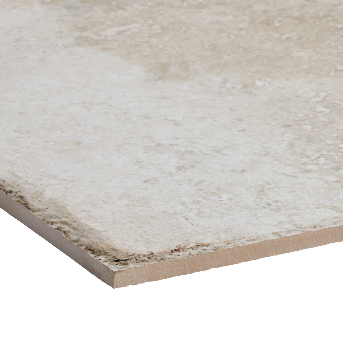 Caruso Olimpia White 12x12 Travertine Look Matte Porcelain Tile