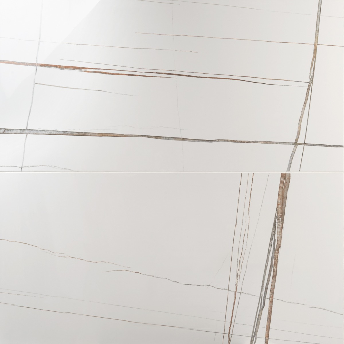 Marmo Sahara Blanco White 24x48 Marble Look Polished Porcelain Tile