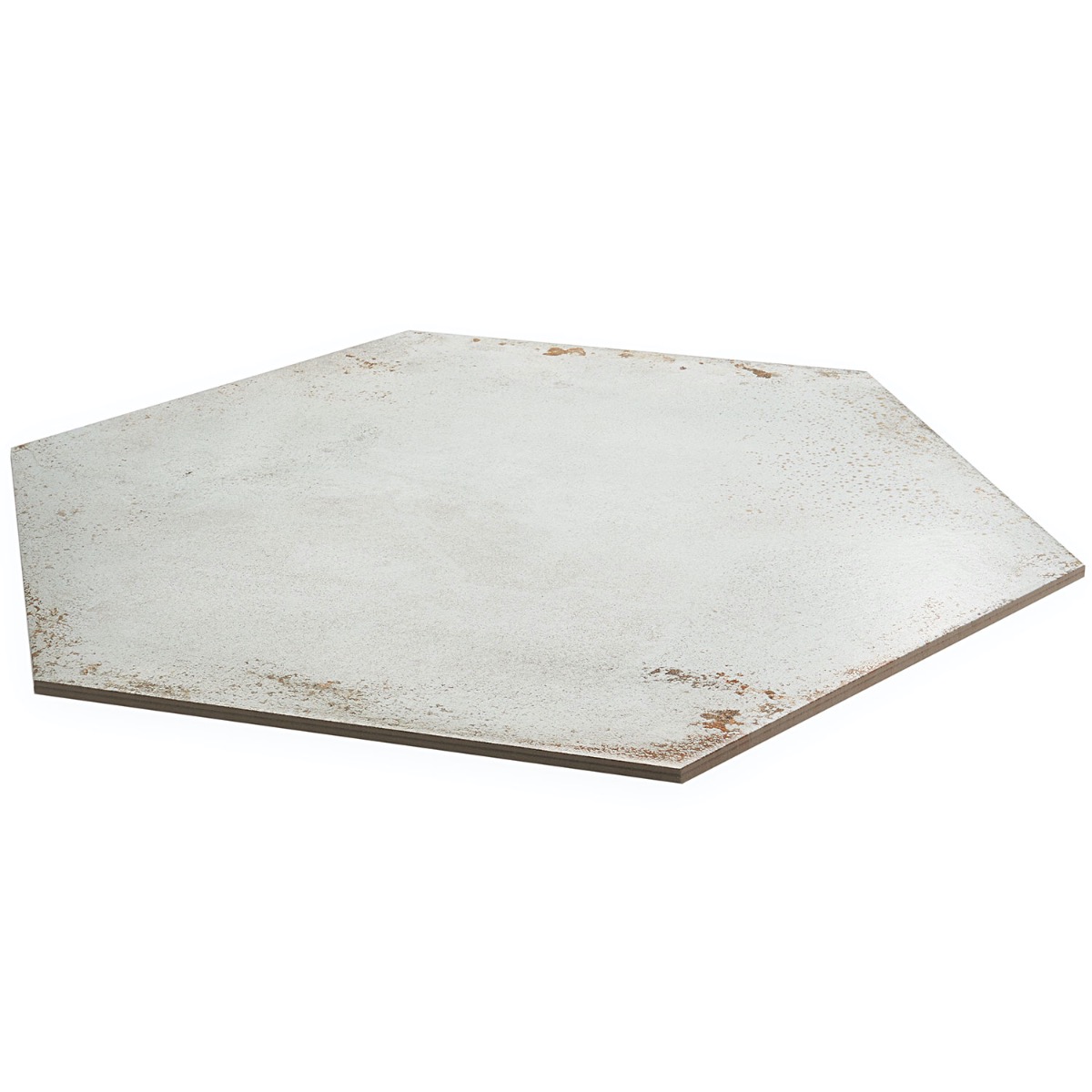 Angela Harris San Francisco White 20" Hexagon Matte Porcelain