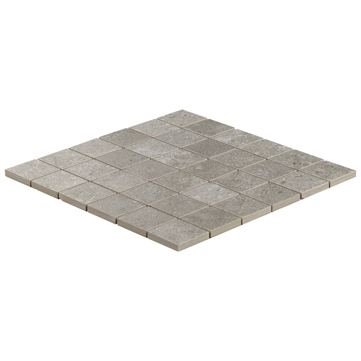Ages Fossil Dark Gray 2x2 Limestone Look Matte Porcelain Mosaic Tile