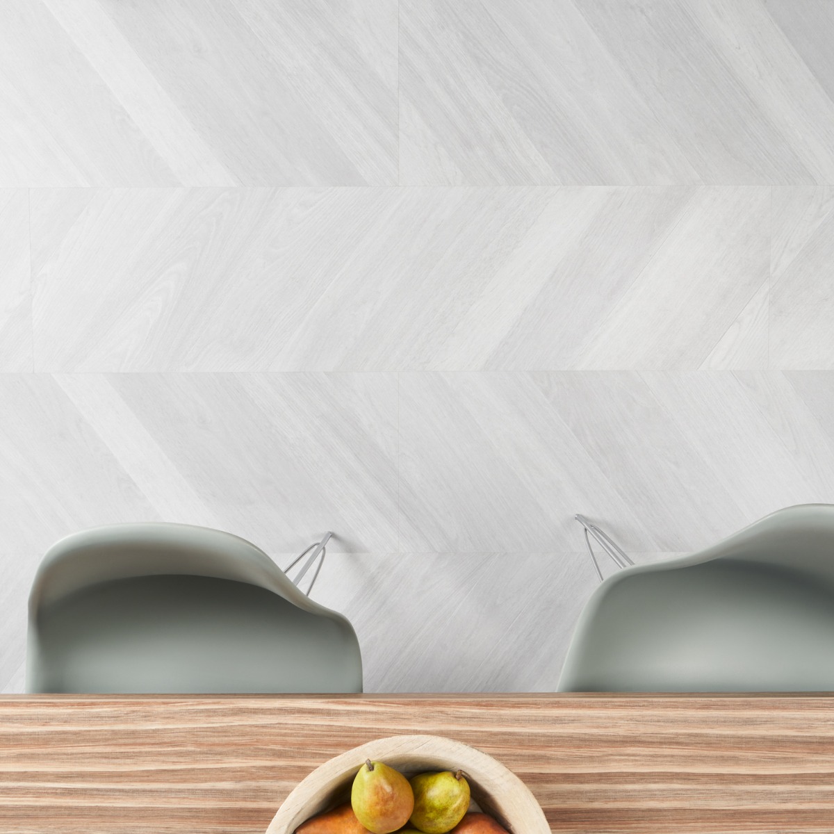Stacy Garcia Artwood Chevron Silver 12x48 - 5.0mm/20 mil Wear Layer - Rigid Core Click Matte Luxury Vinyl