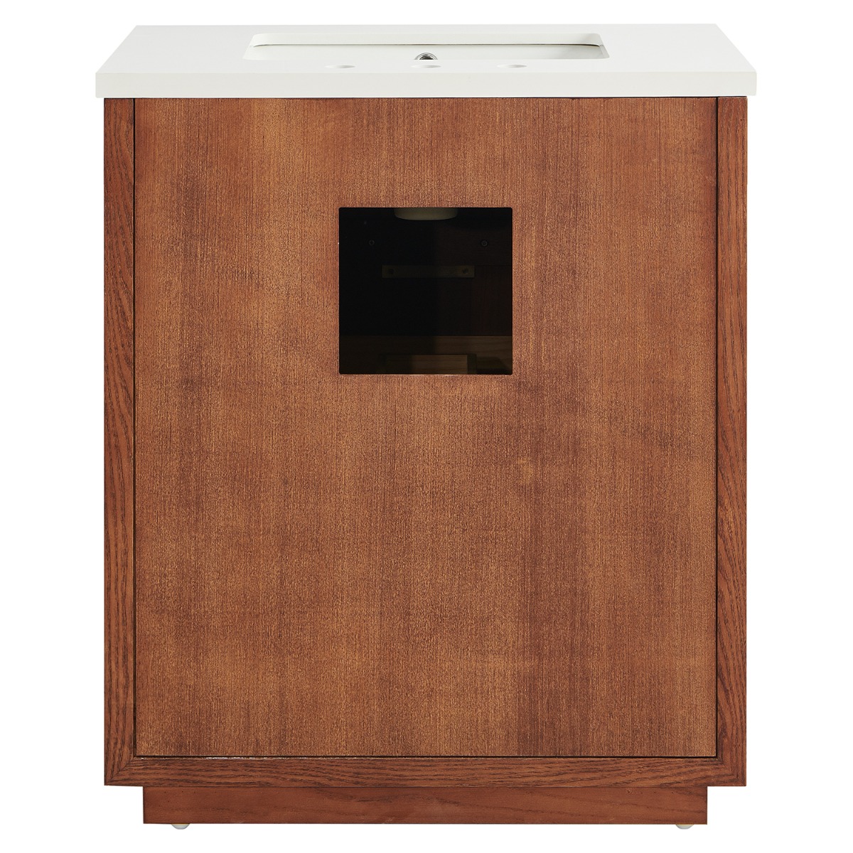 Marilyn Woodgrain 30" Single Vanity with Pure White Quartz Top