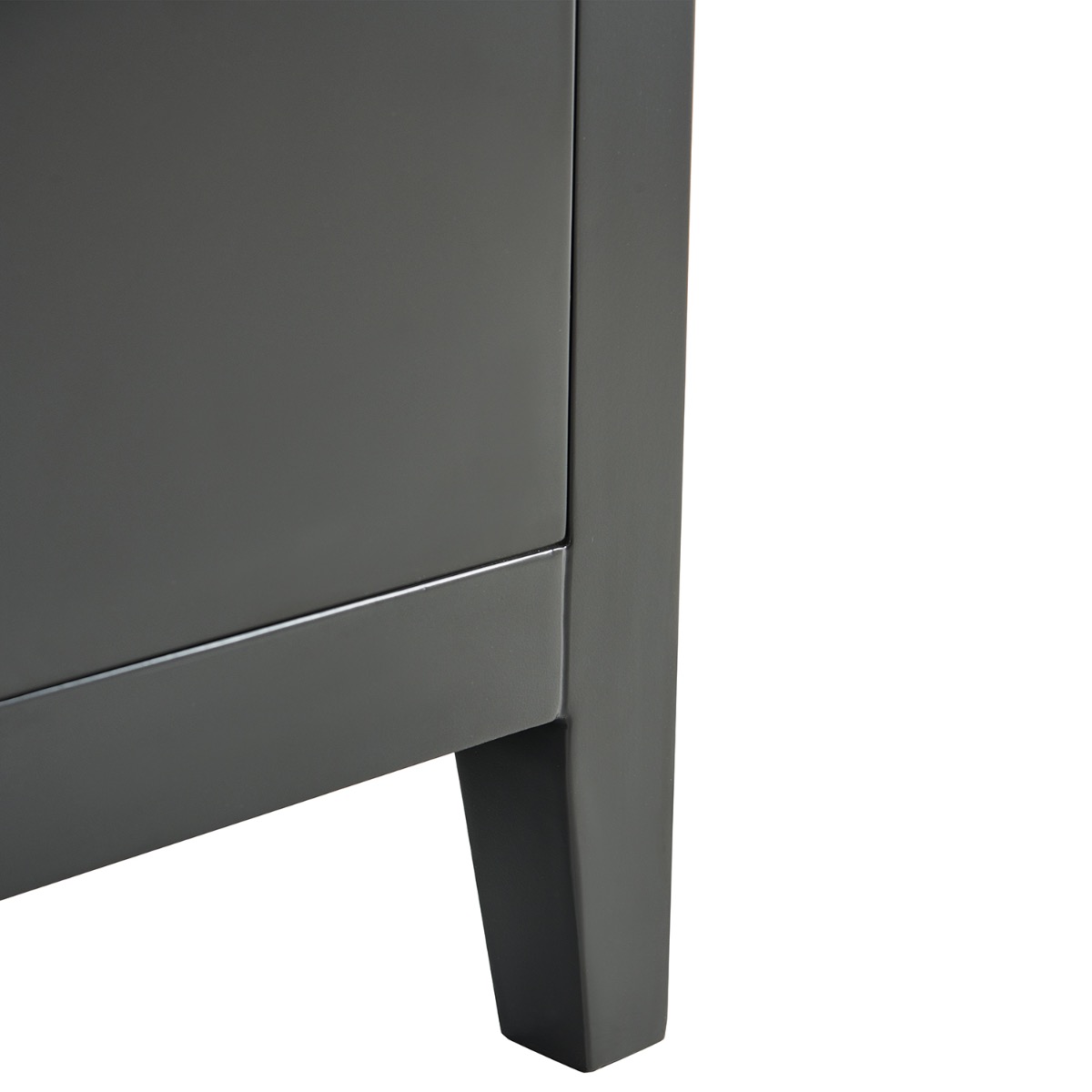 Iconic Charcoal and Gold 36" Single Vanity with Carrara Marble Top