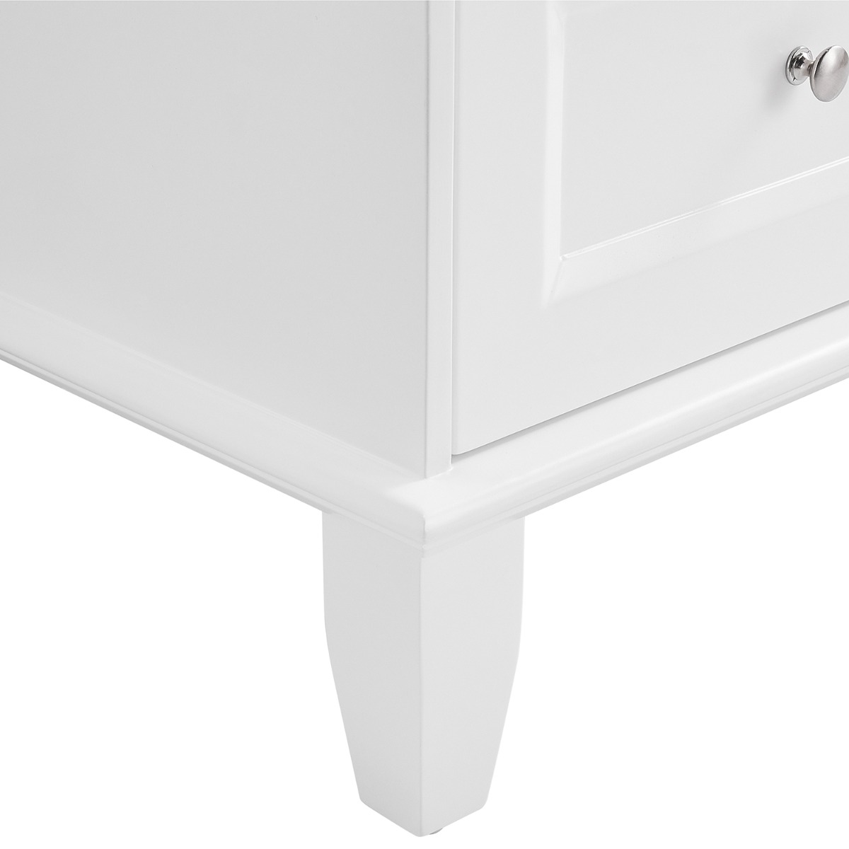 Nora White 36" Single Vanity with Carrara Marble Top