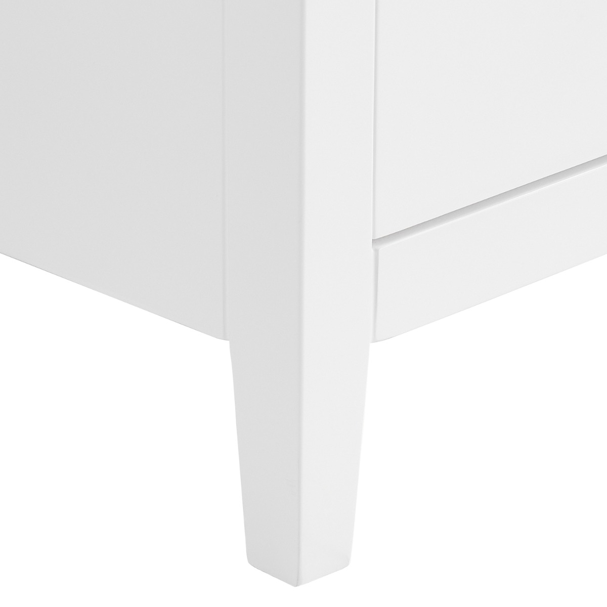 Iconic White and Silver 24" Single Vanity with Pure White Quartz Top