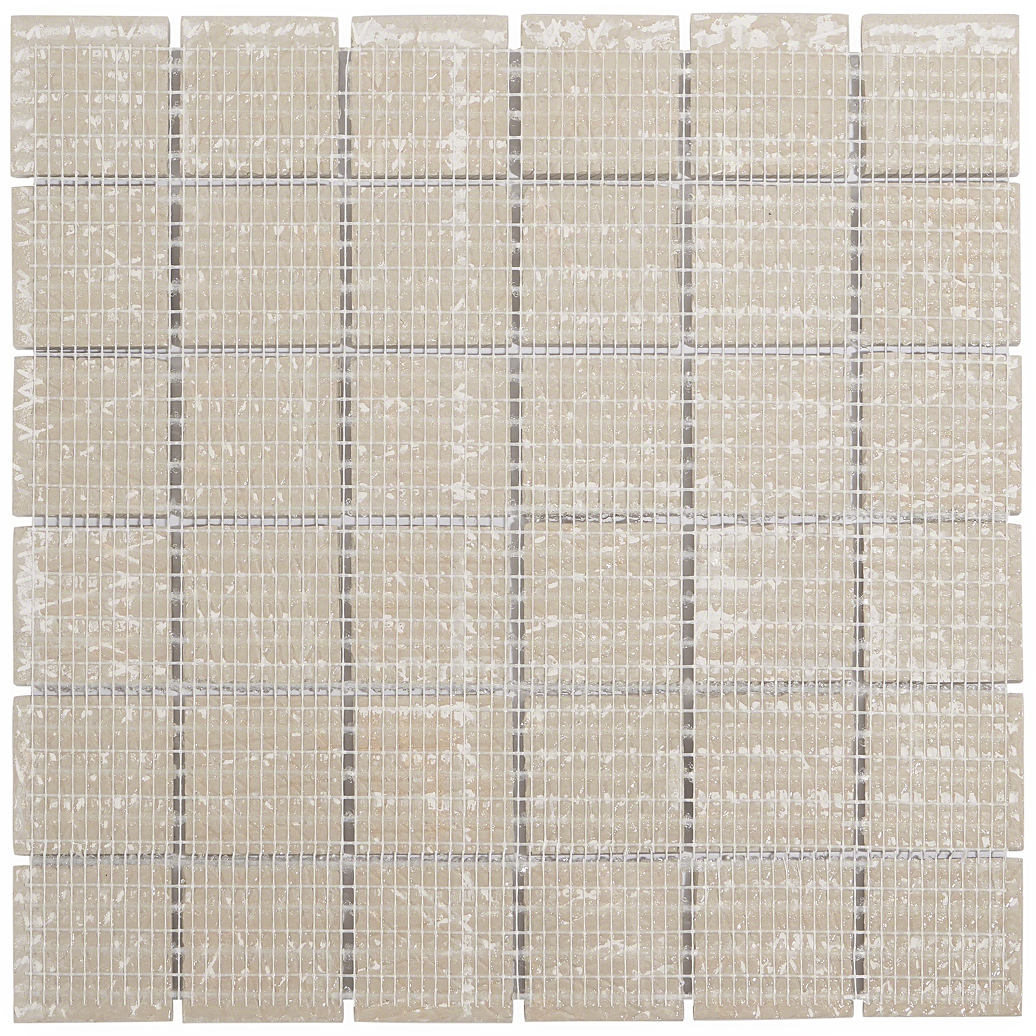 Runway Ash Light Beige 2x2 Matte Porcelain Mosaic Tile
