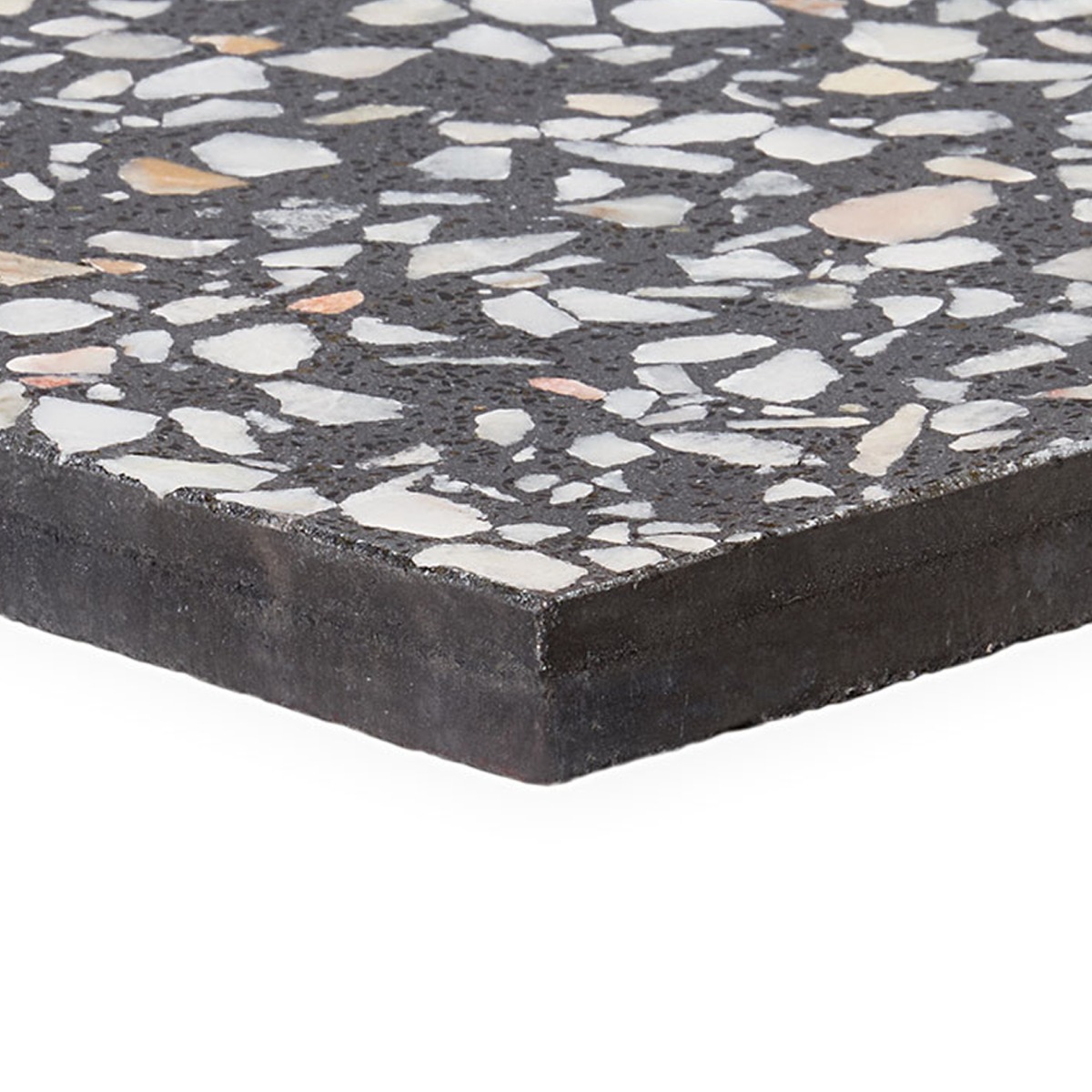 Marmi Terrazzo Porfido Gray 16x16 Polished Terrazzo Tile